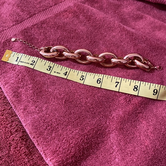 Rose gold-coloured chunky bracelet - Picture 3 of 3